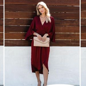 NWOT Red Midi Dress XS